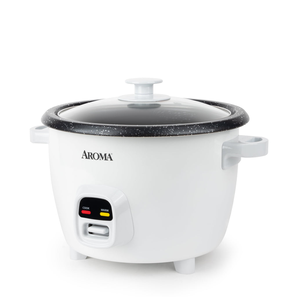 Aroma® 20-Cup Rice & Grain Cooker, 8X Bonded Granite Coating, White, New