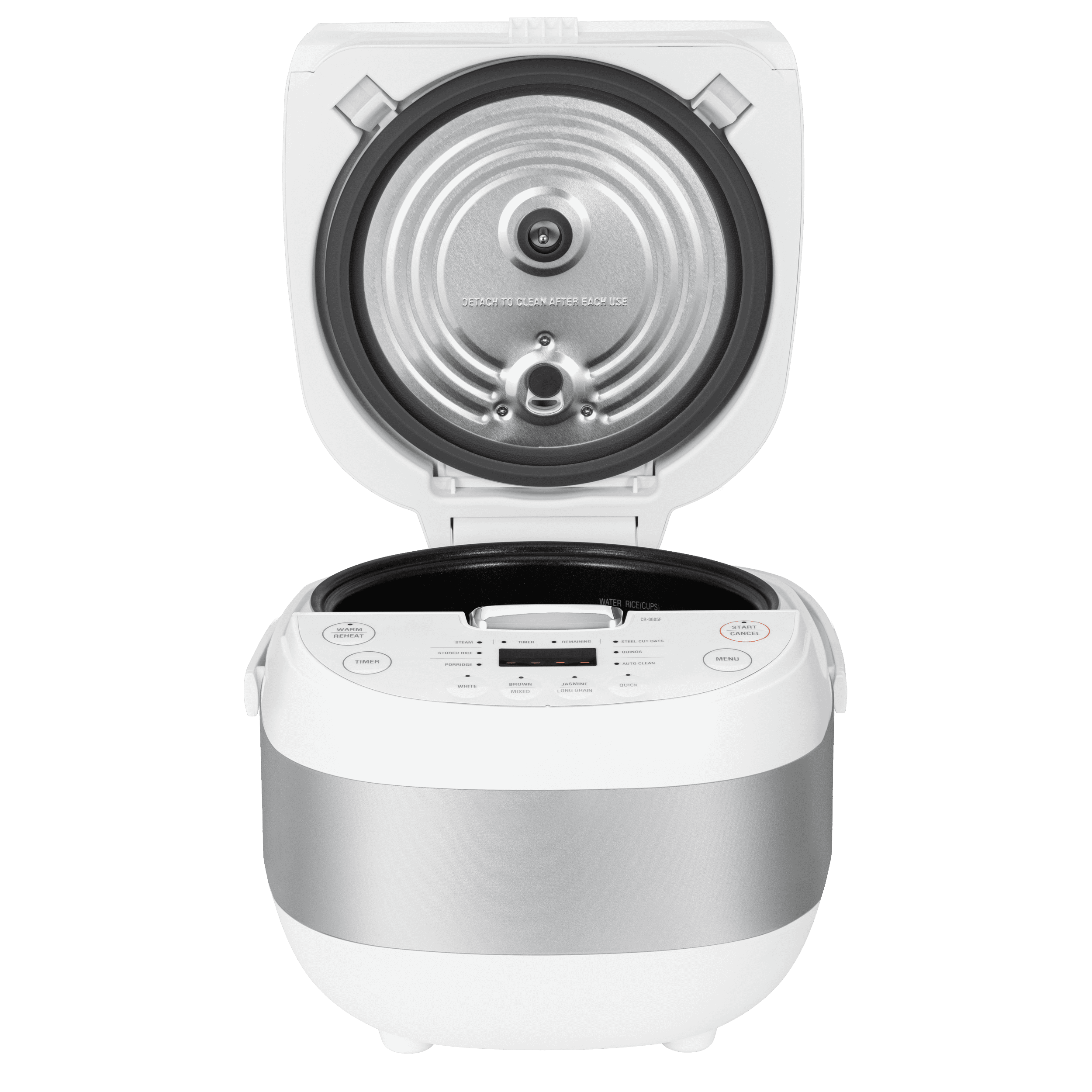 Cuckoo Rice Cooker & Warmer 6 Cup Uncooked / 12 cup Cooked, Smart Fuzzy Logic Nonstick Inner Pot White (CR-0605F)