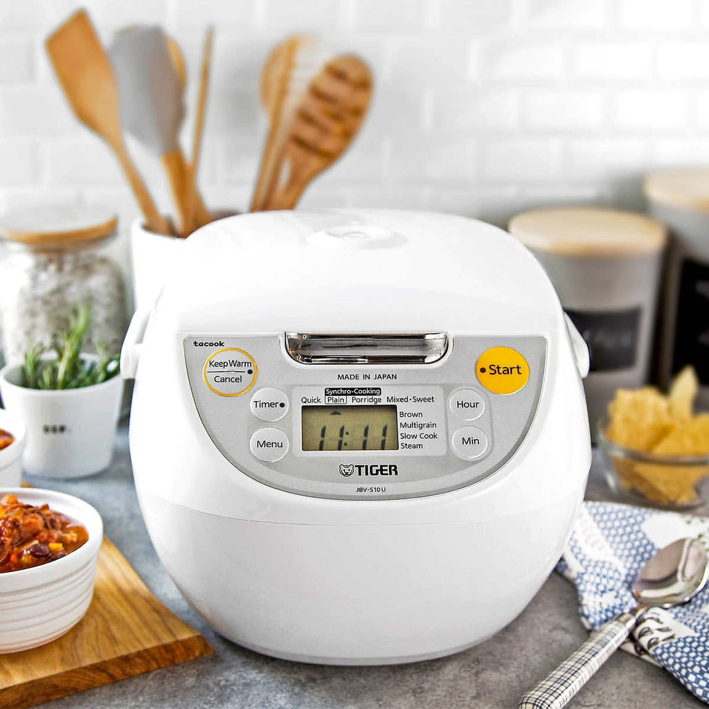 Tiger 5.5-Cup Electric Rice Cooker, Auto Warmer, Programmable