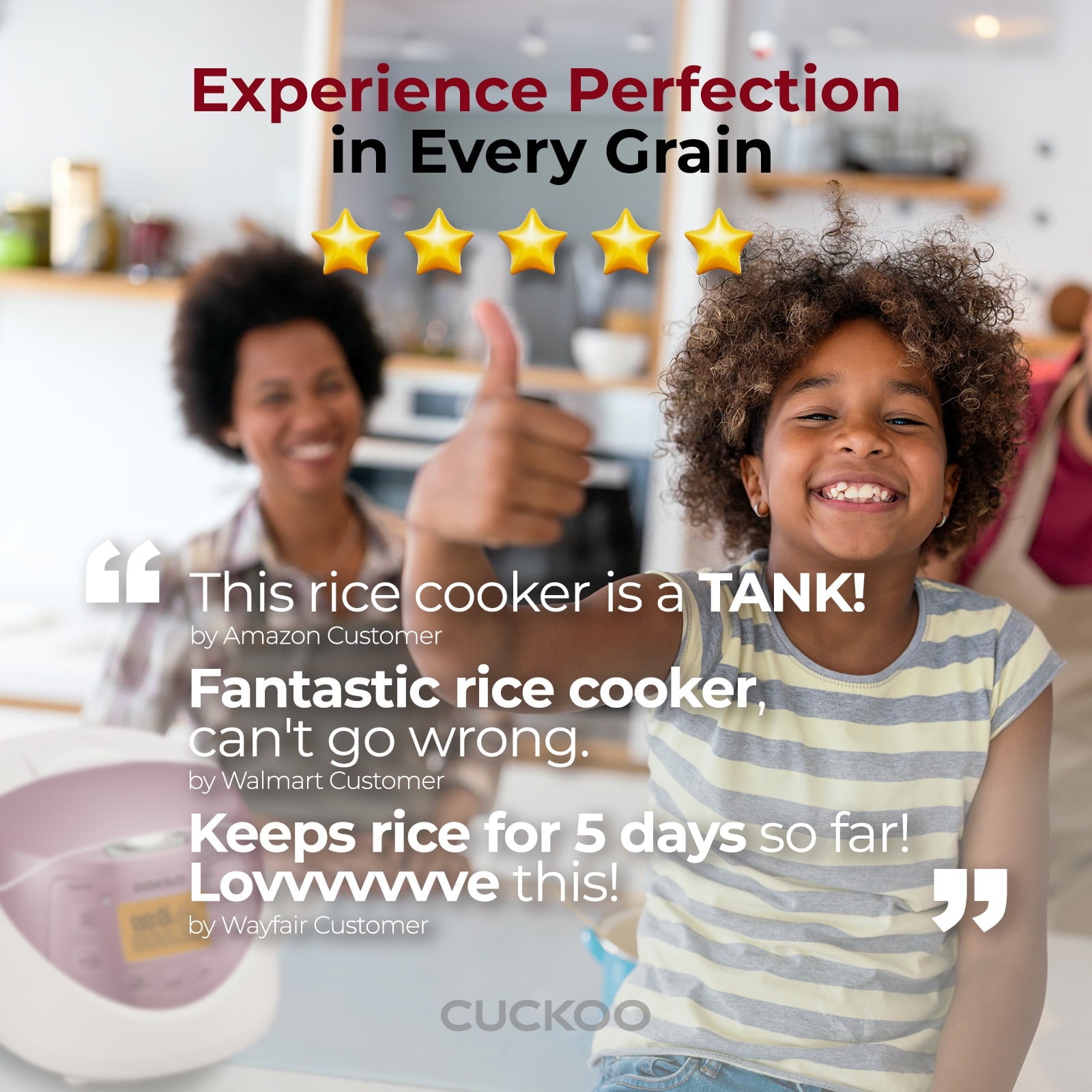 CUCKOO Micom Rice Cooker 6 Cup Uncooked / 12 Cup Cooked, Korean Fuzzy Logic Rice Cooker with Preset Timer & Keep Warm Setting, Versatile Food Steamer with Non-Stick Inner Pot, Pink (CR-0631F)