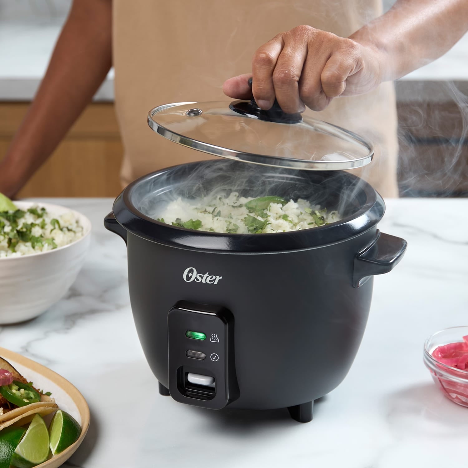 Oster 6 Cup Rice Cooker, Electric Rice Cooker and Rice Maker