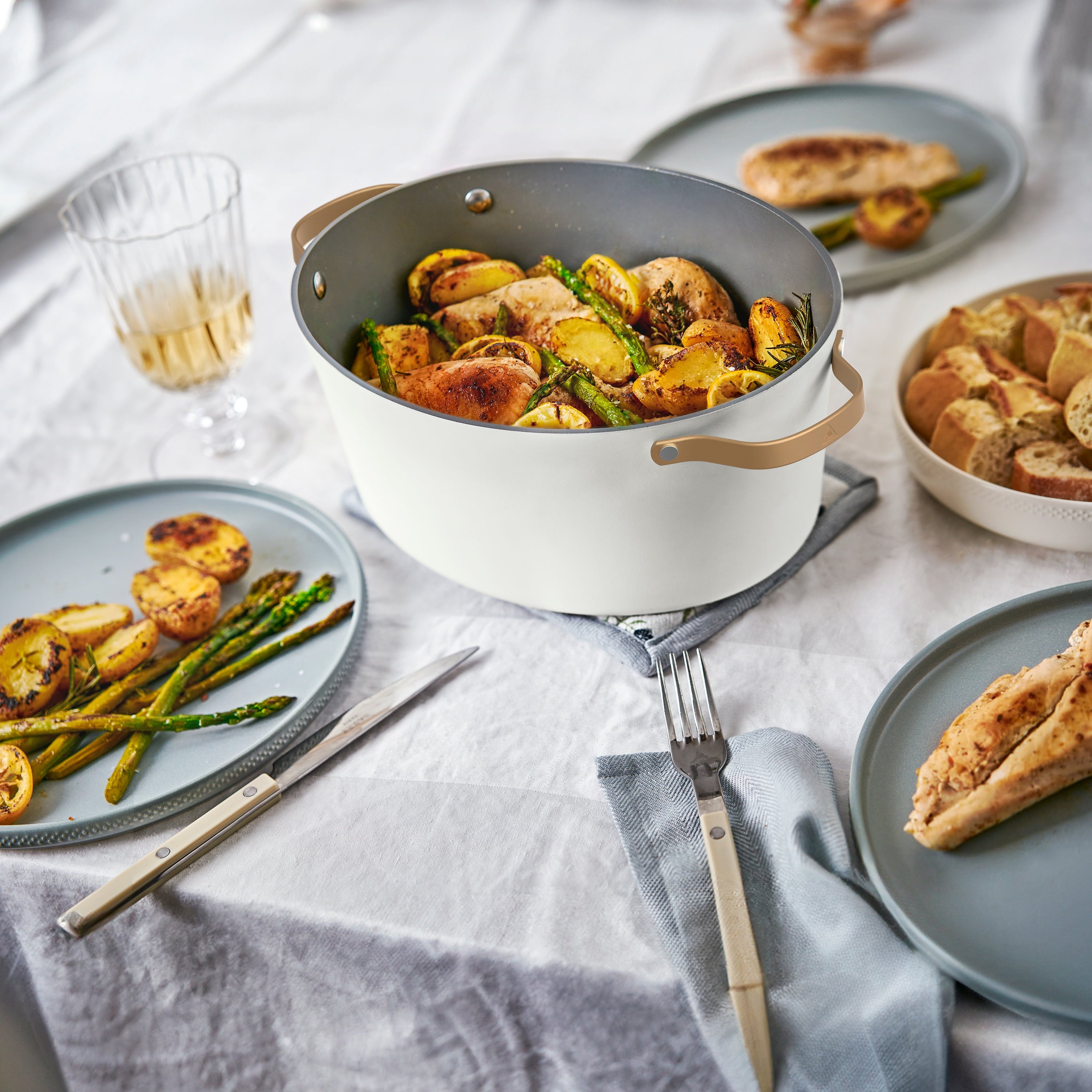 Beautiful 10 in 1, 6 Qt Electric Multi-Cooker, White Icing by Drew Barrymore