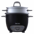 Aroma® 6-Cup (Cooked) / 1.5Qt. Rice & Grain Cooker, White, New, ARC-743-1NG