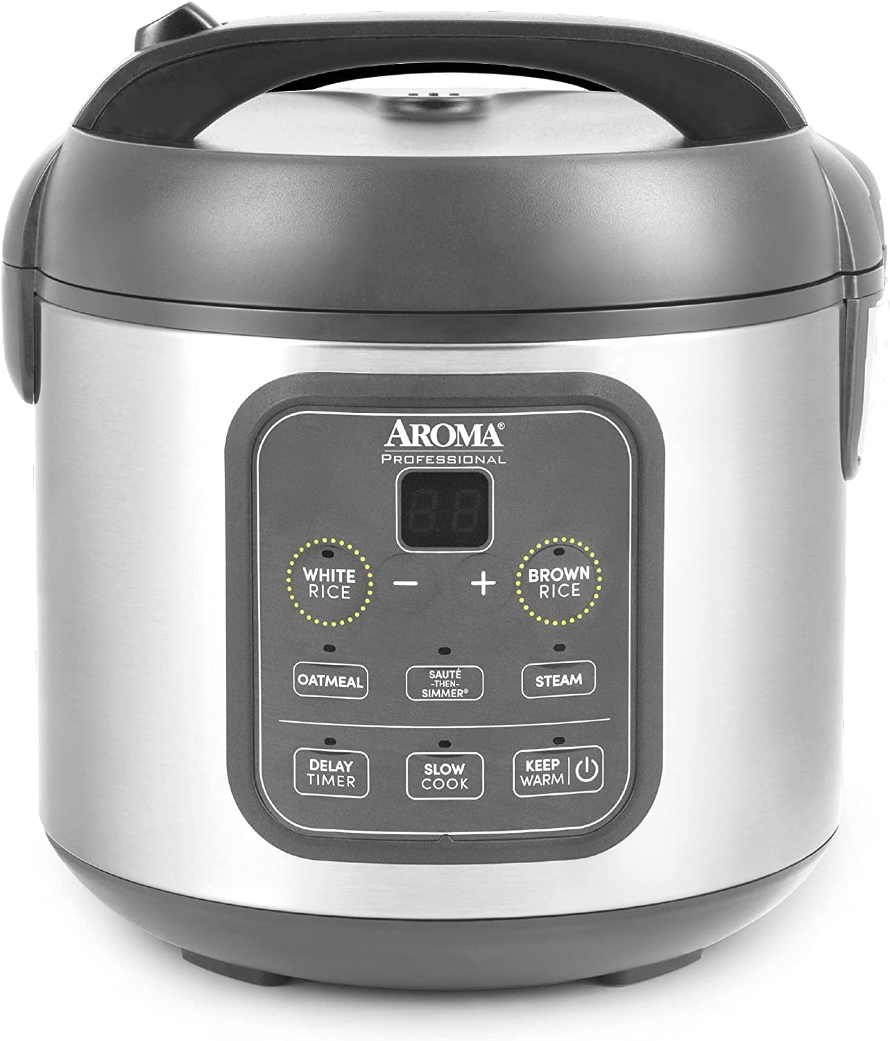 Aroma® 8-Cup (Cooked)/2Qt. Digital Rice & Grain Multicooker, Black, New, ARC-994SB