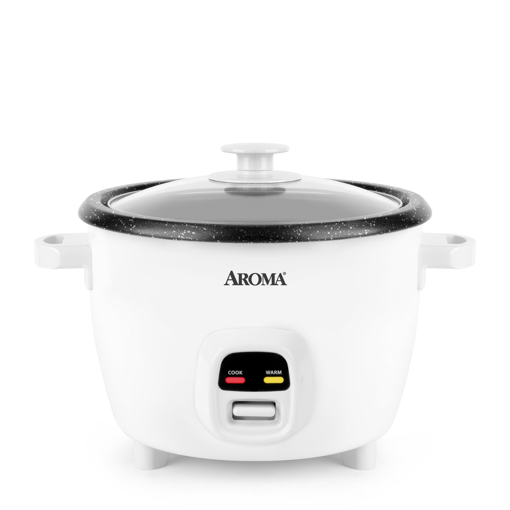 Aroma® 20-Cup Rice & Grain Cooker, 8X Bonded Granite Coating, White, New
