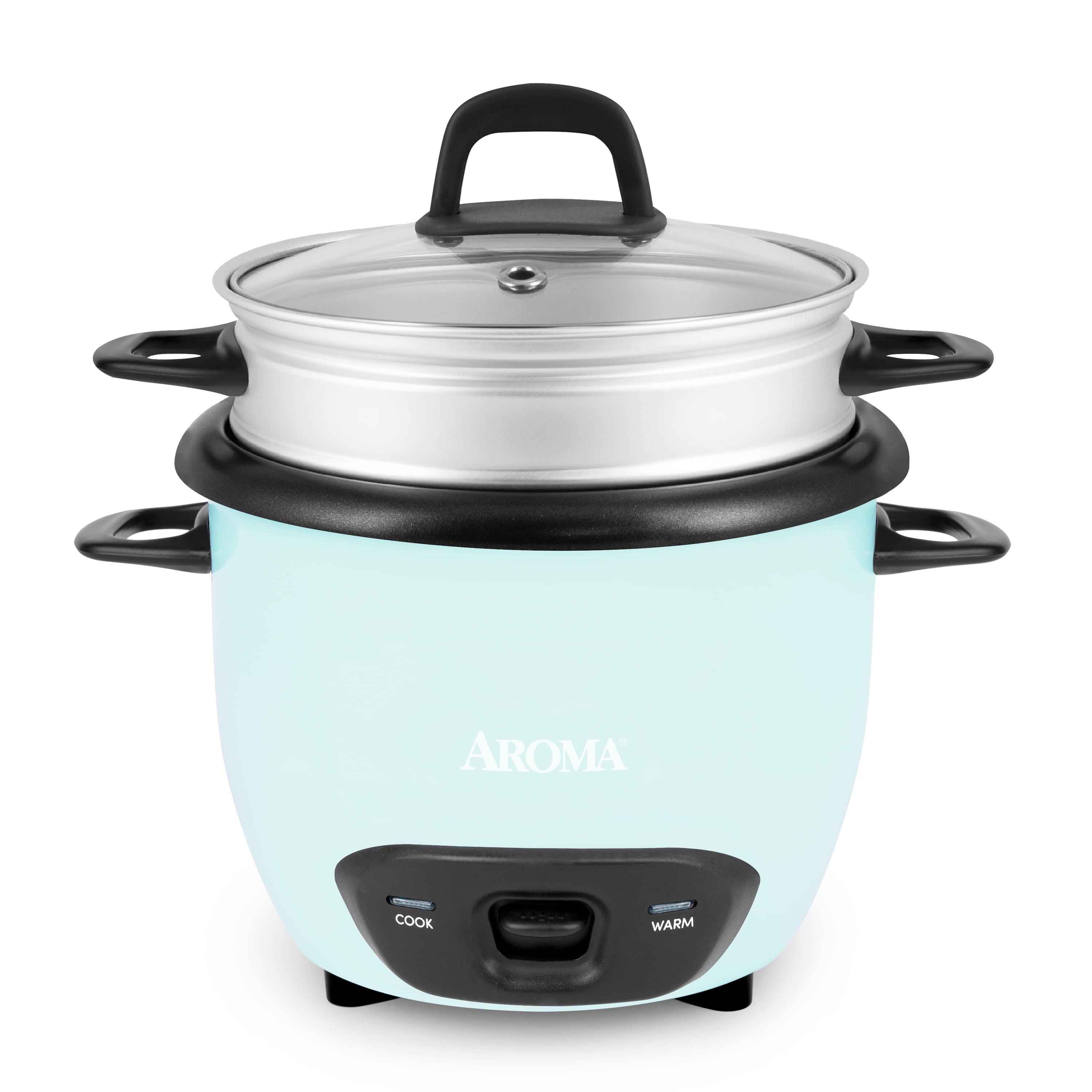 Aroma® 6-Cup (Cooked) / 1.5Qt. Rice & Grain Cooker, White, New, ARC-743-1NG