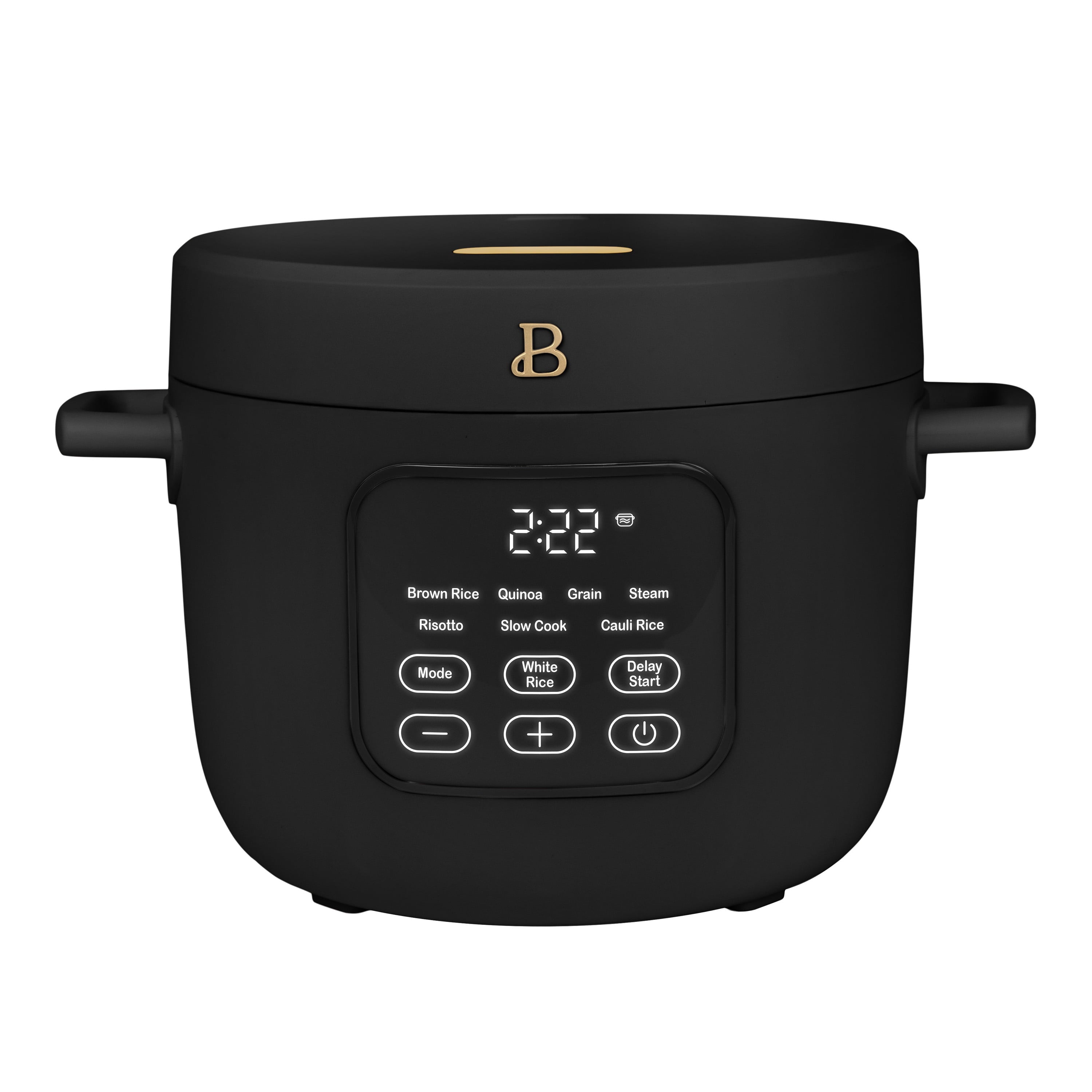 Beautiful 14-Cup Cooked, 6-Cups Uncooked Electric Rice and Grain Cooker, EverGood™ Ceramic Nonstick Coating, White Icing by Drew Barrymore