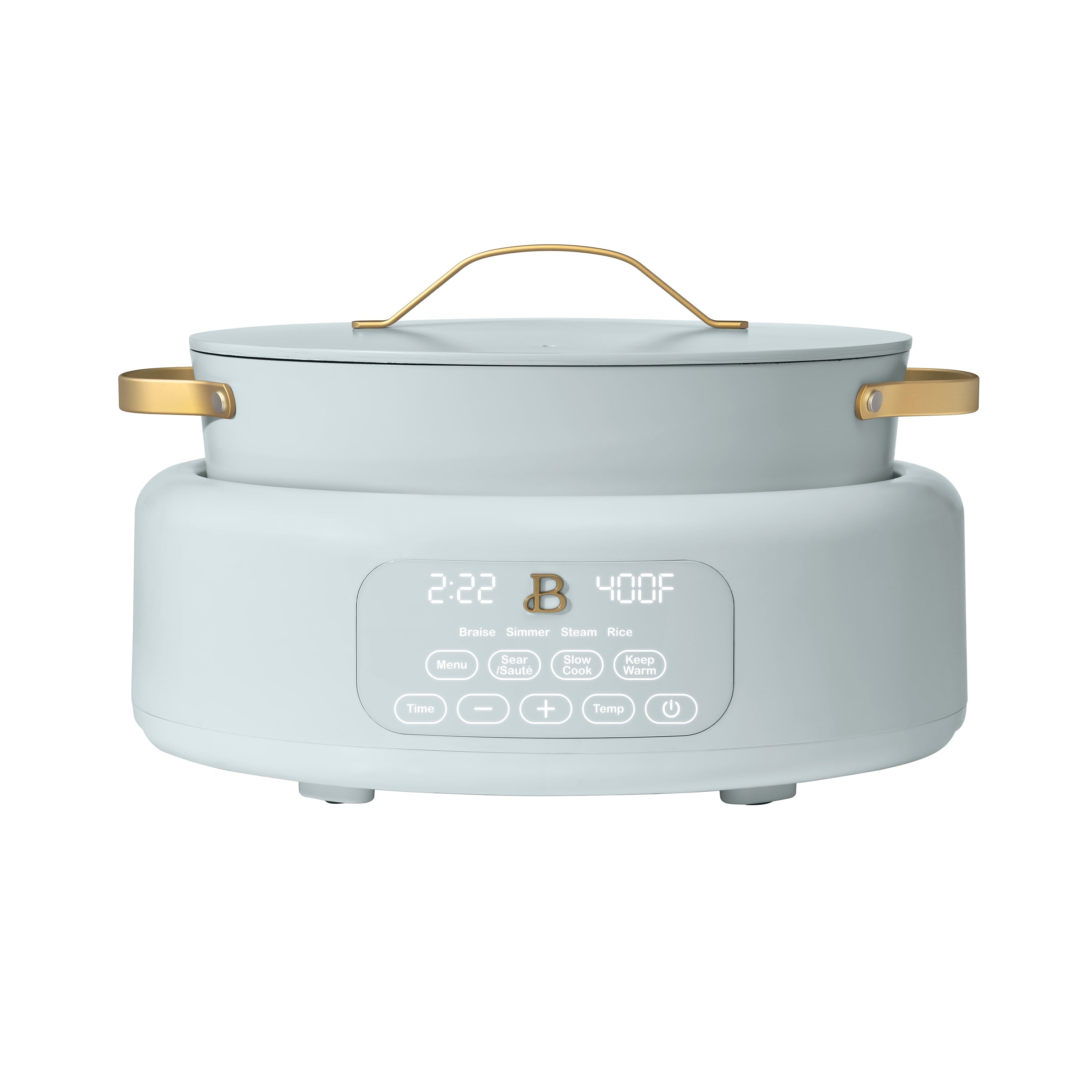 Beautiful 10 in 1, 6 Qt Electric Multi-Cooker, White Icing by Drew Barrymore