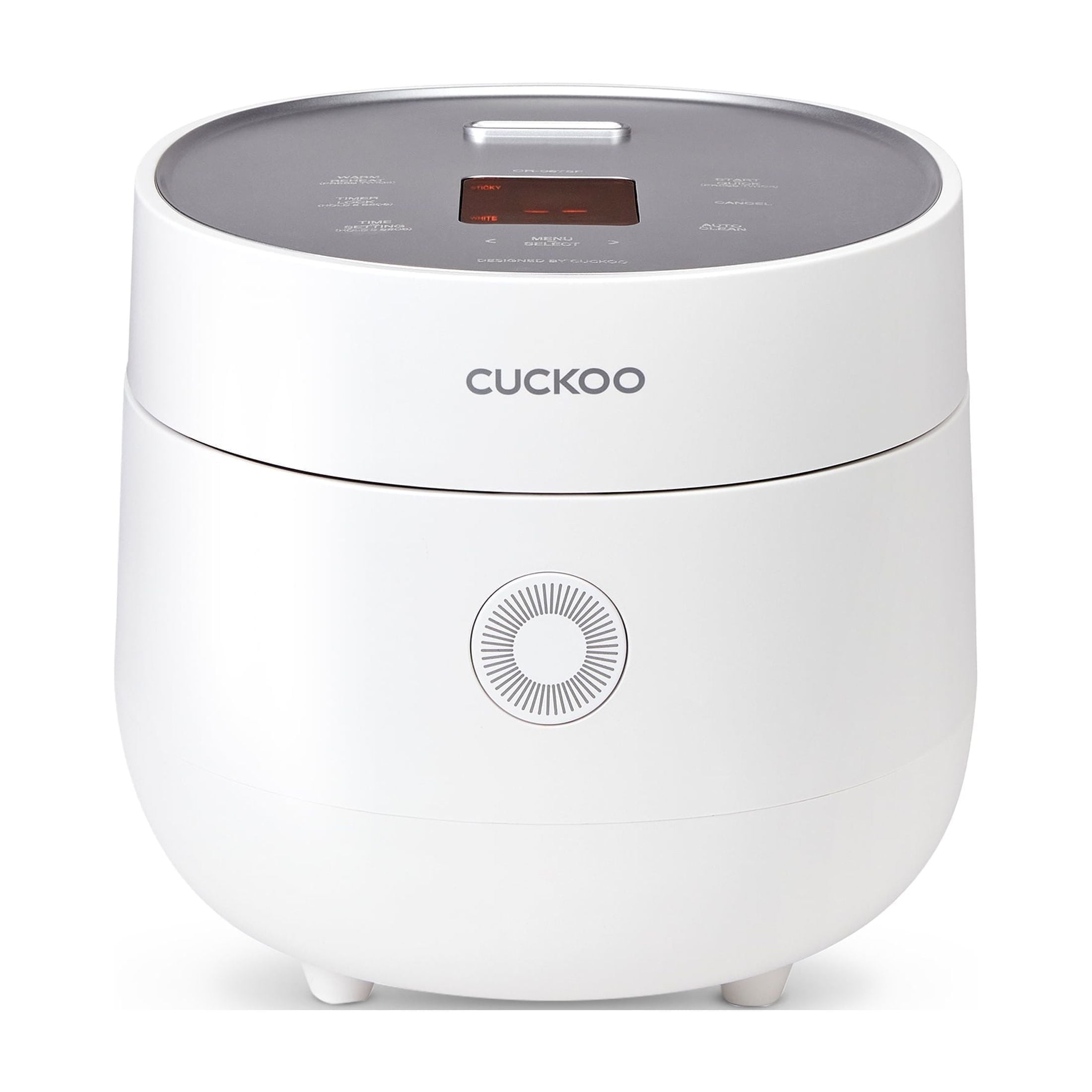 CUCKOO Micom Rice Cooker 6-Cup Uncooked / 12-Cup Cooked with Nonstick Inner Pot, Versatile Rice Maker with 9 Menu Options, Fuzzy Logic Technology, Auto Clean, Quick Rice Mode, White (CR-0675FW)
