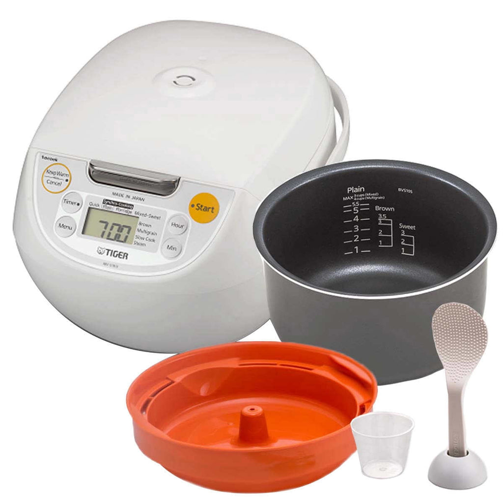 Tiger 5.5-Cup Electric Rice Cooker, Auto Warmer, Programmable