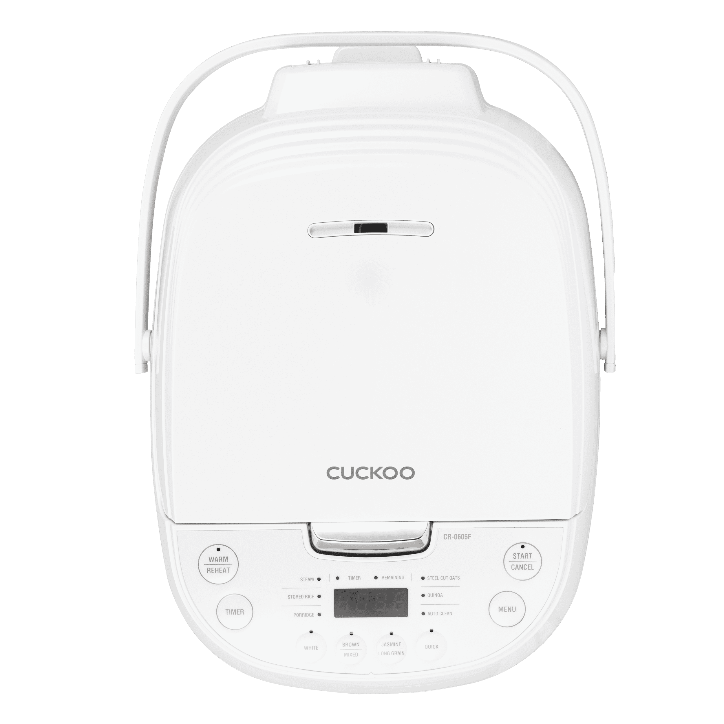 Cuckoo Rice Cooker & Warmer 6 Cup Uncooked / 12 cup Cooked, Smart Fuzzy Logic Nonstick Inner Pot White (CR-0605F)