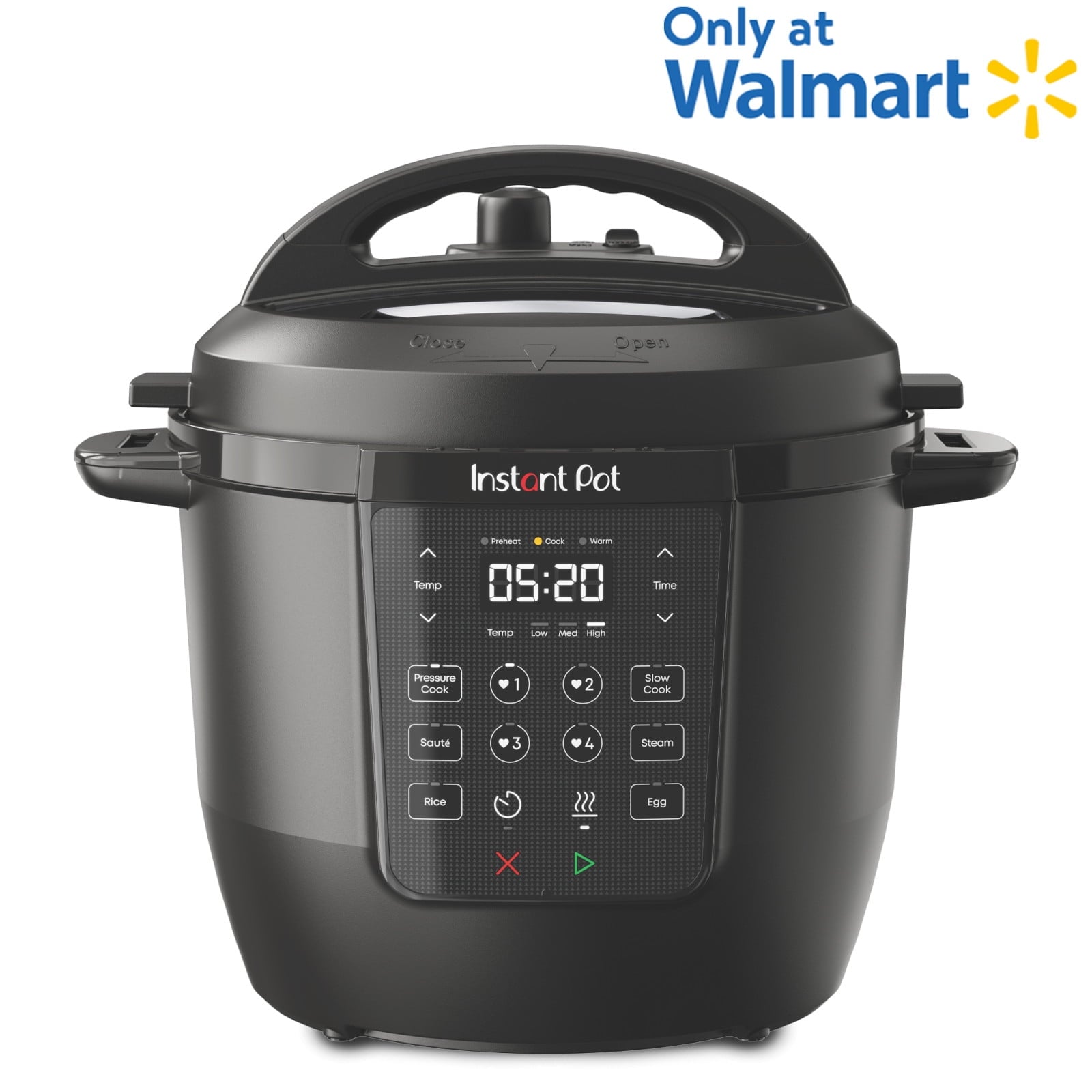 Instant Pot 6Qt RIO Chef Series 7-in-1 Multi-Cooker, Pressure Cooker, Slow Cook, & More, Black