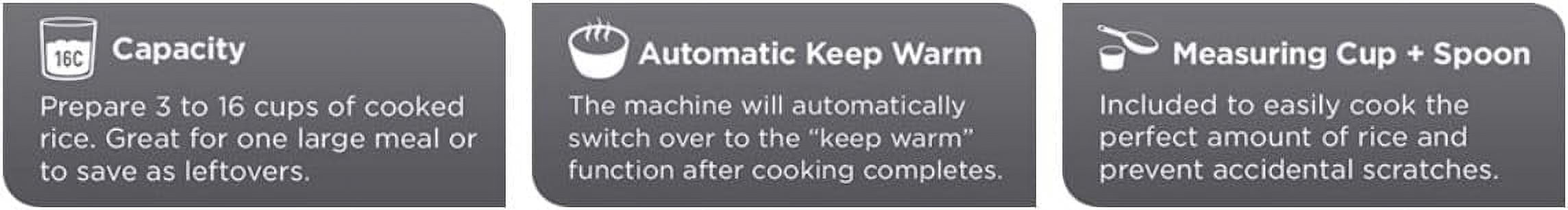 BLACK + DECKER 16-Cup Rice Cooker